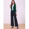 imageAllegra K Womens Suit Vest Double Breasted Business Lapel Dressy Waistcoat VestDark Green