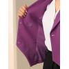 imageAllegra K Womens Suit Vest Double Breasted Business Lapel Dressy Waistcoat VestDark Purple
