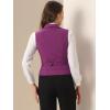 imageAllegra K Womens Suit Vest Double Breasted Business Lapel Dressy Waistcoat VestDark Purple