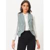 imageAllegra K Womens Suit Vest Double Breasted Business Lapel Dressy Waistcoat VestGray