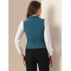 imageAllegra K Womens Suit Vest Double Breasted Business Lapel Dressy Waistcoat VestLake Blue