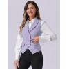 imageAllegra K Womens Suit Vest Double Breasted Business Lapel Dressy Waistcoat VestLight Purple