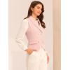 imageAllegra K Womens Suit Vest Double Breasted Business Lapel Dressy Waistcoat VestPink