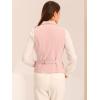 imageAllegra K Womens Suit Vest Double Breasted Business Lapel Dressy Waistcoat VestPink