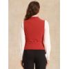 imageAllegra K Womens Suit Vest Double Breasted Business Lapel Dressy Waistcoat VestRed