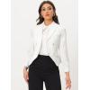 imageAllegra K Womens Suit Vest Double Breasted Business Lapel Dressy Waistcoat VestWhite