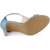 imageAllegra K Womens T Strap Open Toe Stiletto Heel SandalsBlue