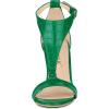 imageAllegra K Womens T Strap Open Toe Stiletto Heel SandalsGreen