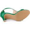 imageAllegra K Womens T Strap Open Toe Stiletto Heel SandalsGreen