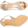 imageAllegra K Womens T Strap Open Toe Stiletto Heel SandalsRose Gold