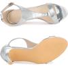 imageAllegra K Womens T Strap Open Toe Stiletto Heel SandalsSilver