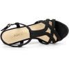 imageAllegra K Womens T Strap Slingback Platform Stiletto Heel SandalsBlack