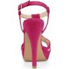 imageAllegra K Womens T Strap Slingback Platform Stiletto Heel SandalsHot Pink