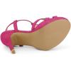imageAllegra K Womens T Strap Slingback Platform Stiletto Heel SandalsHot Pink