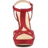 imageAllegra K Womens T Strap Slingback Platform Stiletto Heel SandalsRed