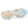 imageAllegra K Womens T Strap Slingback Platform Stiletto Heel SandalsSky Blue