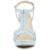 imageAllegra K Womens T Strap Slingback Platform Stiletto Heel SandalsSky Blue