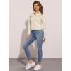 imageAllegra K Womens TurnDown Collar Flap Pockets Snap Button Faux Suede JacketBeige