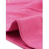 imageAllegra K Womens TurnDown Collar Flap Pockets Snap Button Faux Suede JacketHot Pink