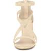 imageAllegra K Womens Zipper Ankle Strap Stiletto Heel SandalsBeige