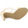 imageAllegra K Womens Zipper Ankle Strap Stiletto Heel SandalsBeige