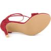 imageAllegra K Womens Zipper Ankle Strap Stiletto Heel SandalsRed