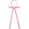 imageAllegra K Womens Long Self Tie Solid Color Ribbon Bowknot Neckwear Cosplay Elegant Neck BowtiePink