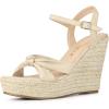 imageAllegra K Womens Platform Slingback Espadrille Wedge Heel SandalsBeige
