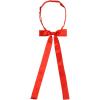 imageAllegra K Womens PreTied Adjustable String Bow Tie with Long Ribbon Solid Color Uniform BowtiesRed