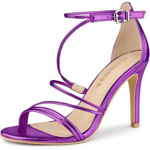 imageAllegra K Womens Party Strappy Stiletto High Heels SandalsPurple