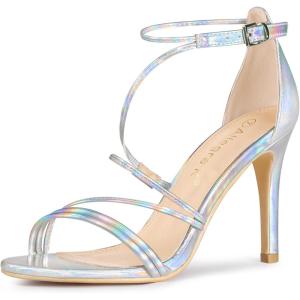 imageAllegra K Womens Party Strappy Stiletto High Heels SandalsSilver