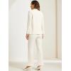 imageAllegra K 2 Piece Work Suit for Womens Business Formal DoubleBreasted Blazer and Pants SetBeige