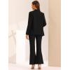imageAllegra K 2 Piece Work Suit for Womens Business Formal DoubleBreasted Blazer and Pants SetBlack