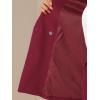 imageAllegra K 2 Piece Work Suit for Womens Business Formal DoubleBreasted Blazer and Pants SetBurgundy