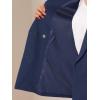 imageAllegra K 2 Piece Work Suit for Womens Business Formal DoubleBreasted Blazer and Pants SetDark Blue
