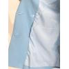 imageAllegra K 2 Piece Work Suit for Womens Business Formal DoubleBreasted Blazer and Pants SetGray Blue