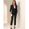 imageAllegra K Blazers for Womens Open Front Casual Outfits Work Office Suit Jackets Ruched 34 Sleeve BlazerBlack