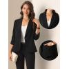imageAllegra K Blazers for Womens Open Front Casual Outfits Work Office Suit Jackets Ruched 34 Sleeve BlazerBlack