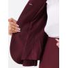 imageAllegra K Skirt Suit Sets for Womens 2 Piece Formal Office Notched Lapel Peplum Jacket Blazer Pencil Skirts SetDeep Purple