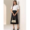 imageAllegra K Summer Tops for Womens Dressy Short Sleeve V Neck Buttons Hollow Out Embroidered Blouses ShirtsWhite