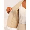 imageAllegra K Womens Business Skirt Suit Set Work Office Short Sleeve Blazer Jacket Pencil SkirtApricot