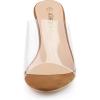 imageAllegra K Womens Clear Strap Open Toe Slip On Stiletto Heel Slide SandalsBrown