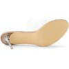 imageAllegra K Womens Clear Strap Open Toe Slip On Stiletto Heel Slide SandalsNude