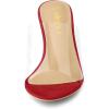 imageAllegra K Womens Clear Strap Open Toe Slip On Stiletto Heel Slide SandalsRed