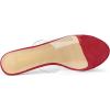imageAllegra K Womens Clear Strap Open Toe Slip On Stiletto Heel Slide SandalsRed