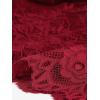 imageAllegra K Womens Elegant Lace Dress 34 Sleeve Business Wedding Guest Cocktail Bodycon DressBurgundy