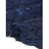 imageAllegra K Womens Elegant Lace Dress 34 Sleeve Business Wedding Guest Cocktail Bodycon DressDark Blue