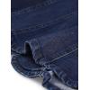 imageAllegra K Womens Jean Jacket Button Down Notched Lapel Long Sleeve Work Office Denim Blazer JacketMidblue