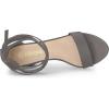 imageAllegra K Womens Lace Up and Ankle Strap Chunky Heel SandalsGrey