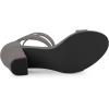 imageAllegra K Womens Lace Up and Ankle Strap Chunky Heel SandalsGrey